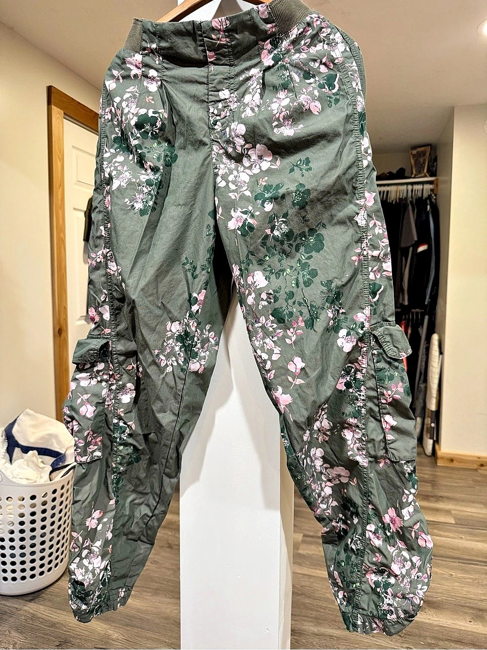 FP Movement Mesmerize Me Printed Pants in Green & Pink